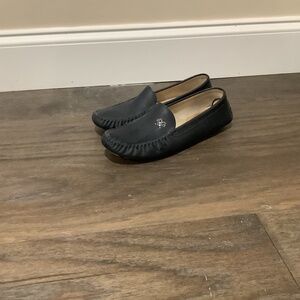 London kids navy loafers